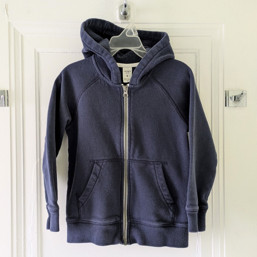 4/$25 Carter's Navy Blue Hooded Sweatshirt